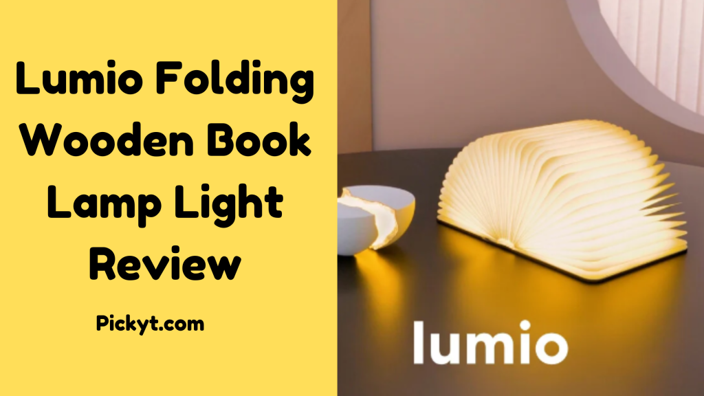 Lumio folding wooden book lamp light review